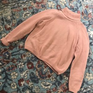 True vintage 80s/90s/y2k light pink turtleneck